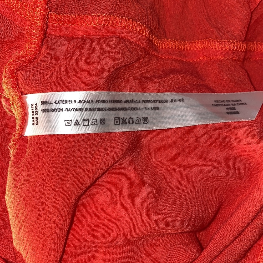 Women's Ruffled Red Top - Picture 10 of 12